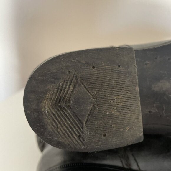 VTG Bronco Cowboy Boots Kids 2.5D Gray Conch Vegan Leather Western Cowboy USA - Picture 13 of 16